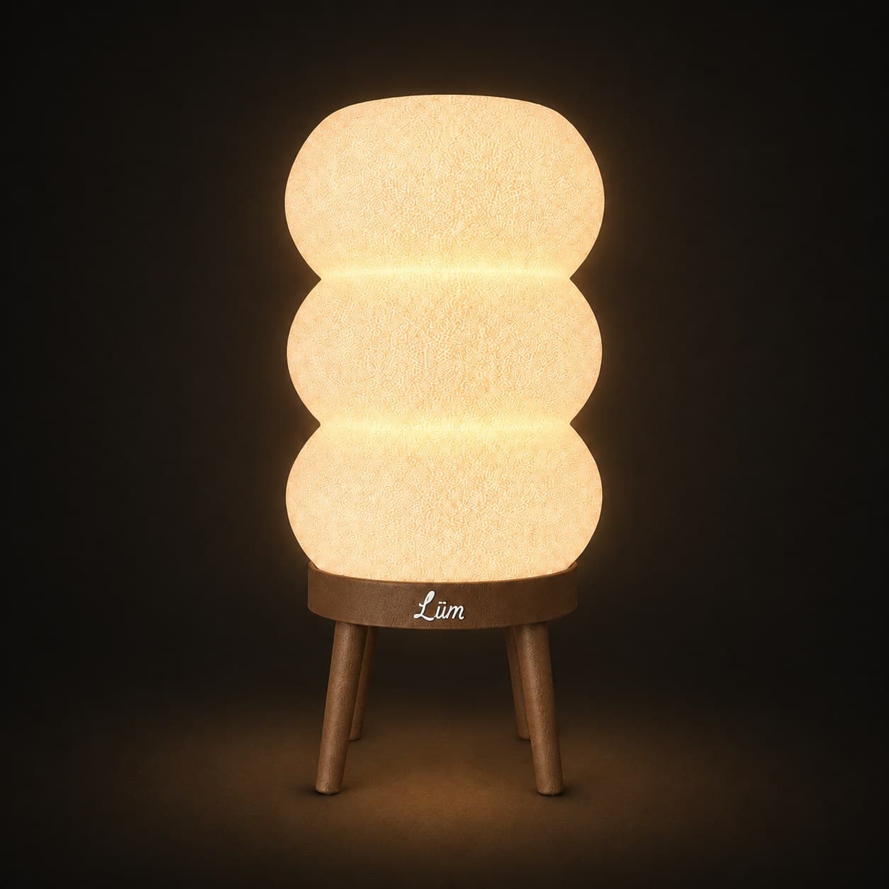 Lūm Wave Rise · Earth Brown · lit